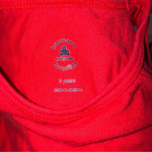 BABY GAP Red Blue Tank Top boys kids size 5 Years - Picture 3 of 3